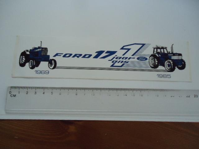 sticker Ford 1985 traktor trekker machine tractor agrarisch, Verzenden, Zo goed als nieuw