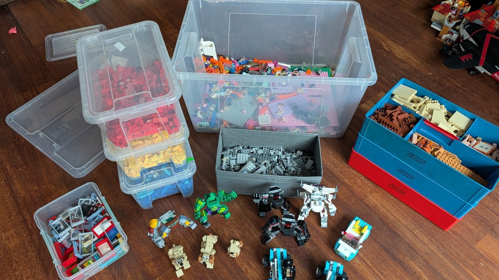 Grote partij gesorteerde LEGO + Vintage opbergbakken & Mechs, Ophalen of Verzenden, Zo goed als nieuw