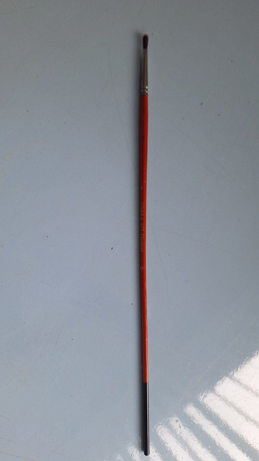 Waterverf penseel - Cobra 977 filament maat 4, Ophalen of Verzenden, Gebruikt, Penseel of Kwast