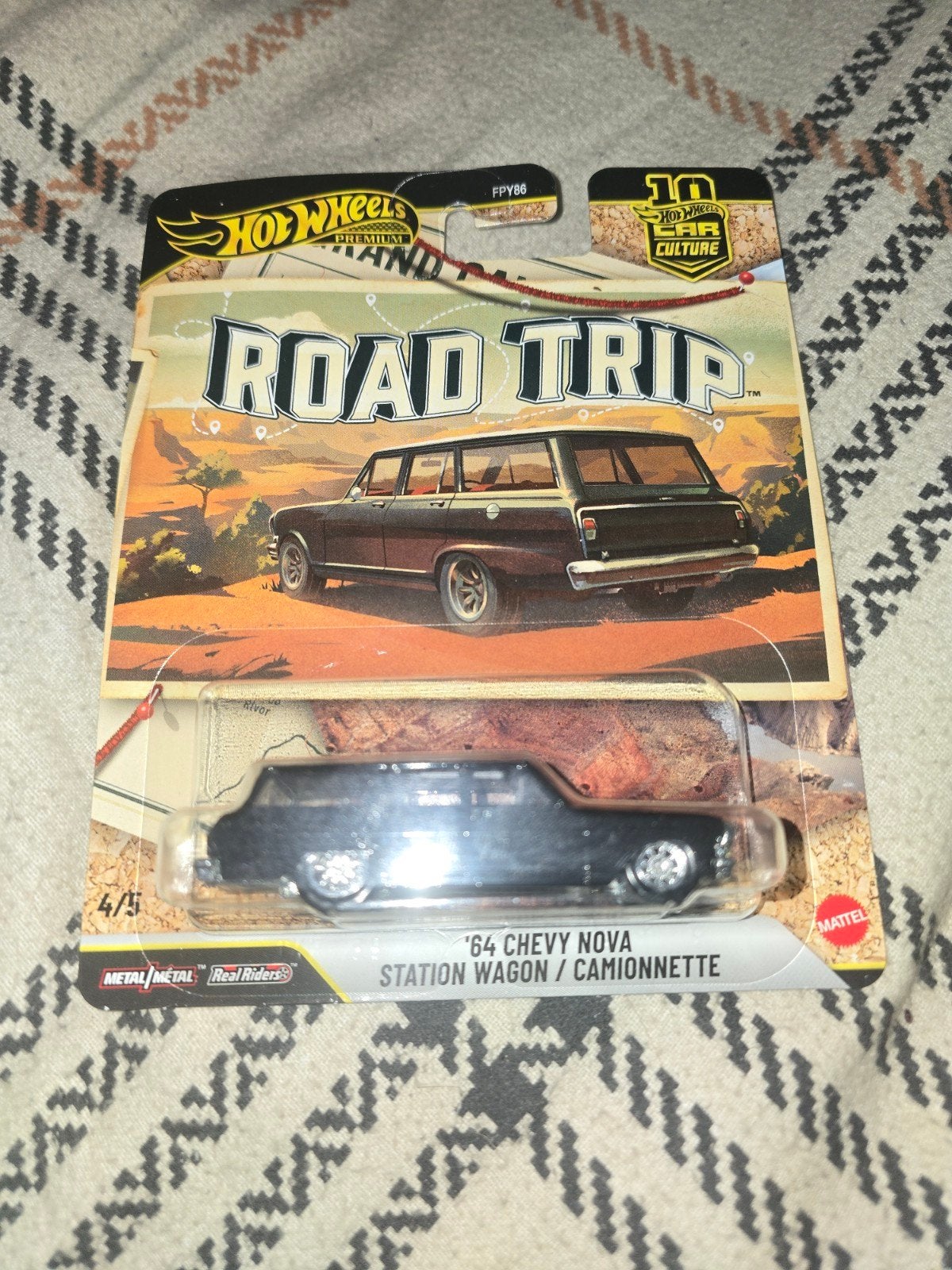 Hot Wheels '64 Chevy Nova Station Wagon Road Trip, Hobby en Vrije tijd, Ophalen of Verzenden, Nieuw, Auto