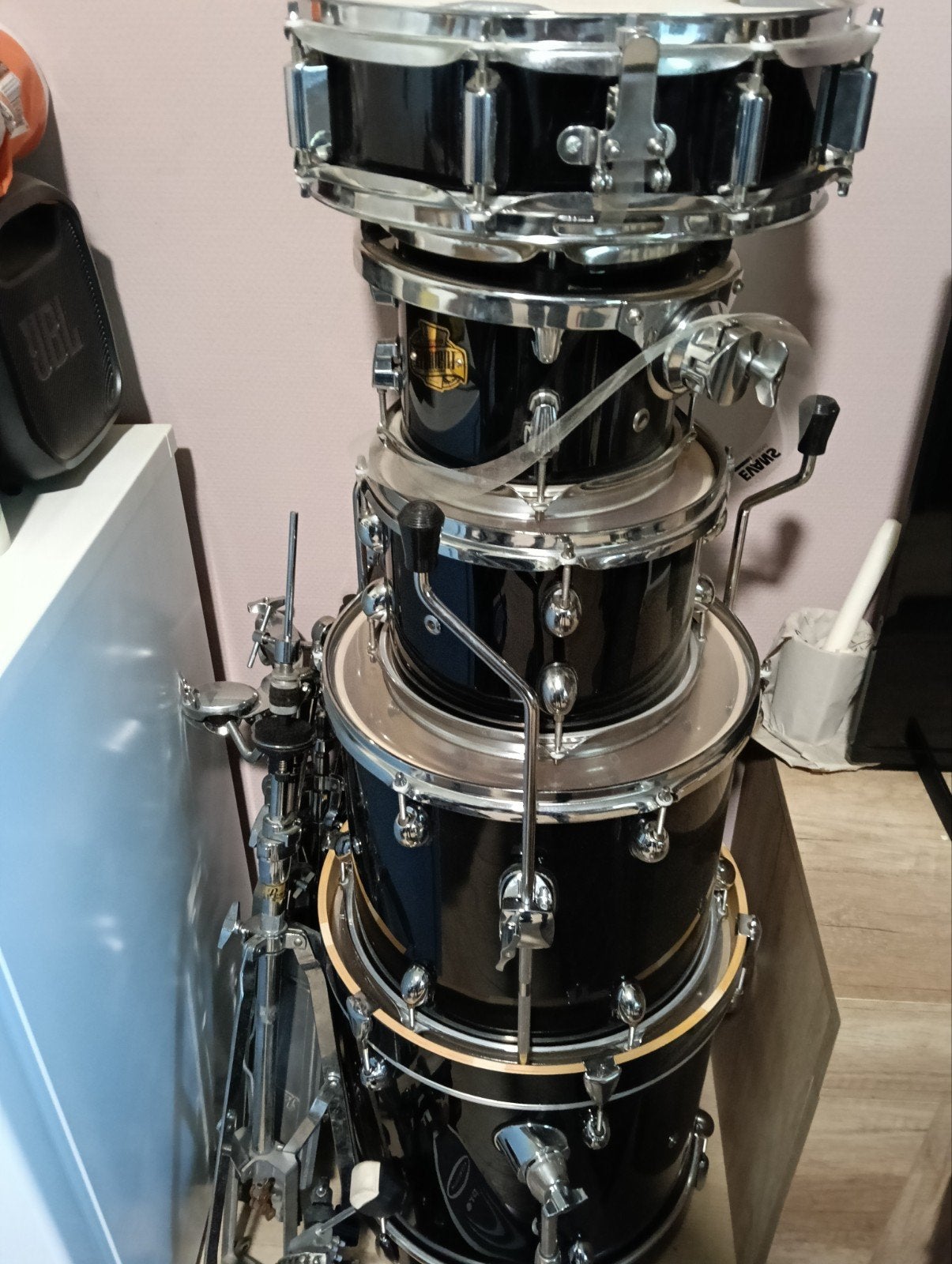 Adams 1000 Series drumstel met Paiste 802 bekkens, Muziek en Instrumenten, Ophalen