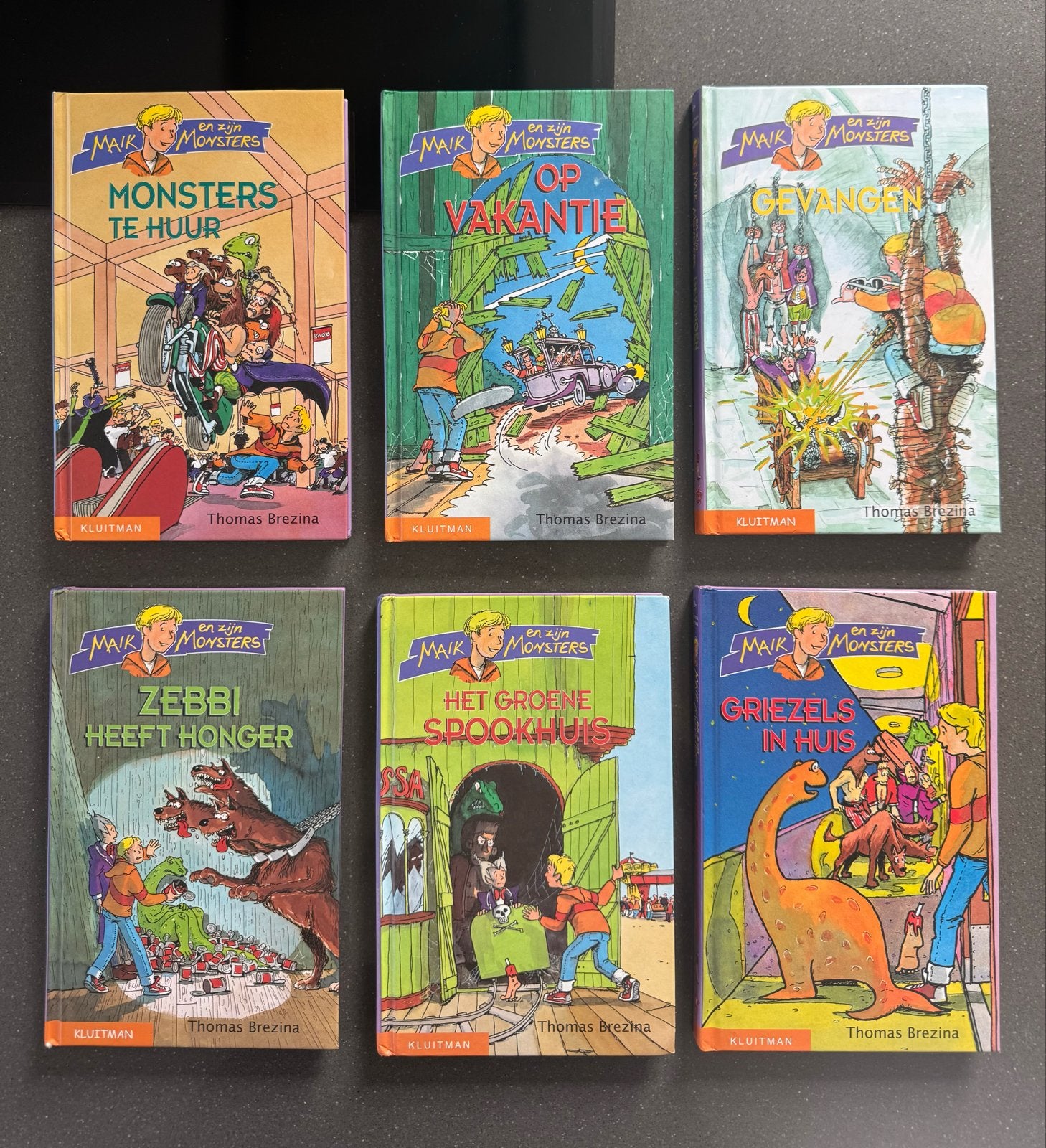 Maik en zijn Monsters - Complete set van 6 boeken, Ophalen of Verzenden, Zo goed als nieuw, Fictie algemeen