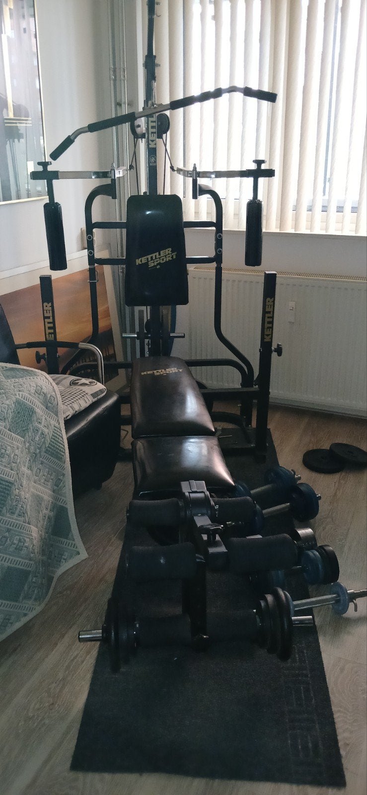 Kettler Sportbank Krachtstation met Gewichten, Sport en Fitness, Ophalen, Benen, Gebruikt, Krachtstation
