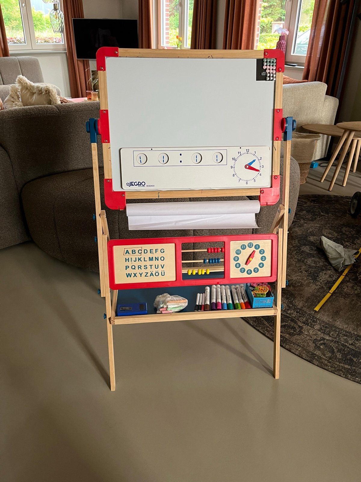 Houten Tekenbord met Schoolbord en Whiteboard, Ophalen, Gebruikt, Knutselen
