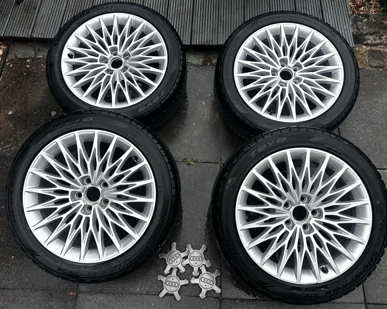 Velgen met winter banden audi s3 a3 vw 18” ronal toyo, Auto-onderdelen, Banden en Velgen, 18 inch, Gebruikt, Banden en Velgen