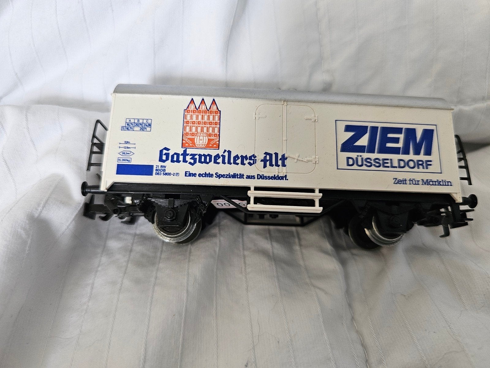 Märklin Gedeckte Goederenwagon "Gatzweilers Alt" Ziem, Hobby en Vrije tijd, Wisselstroom, Gebruikt, Wagon, Ophalen of Verzenden