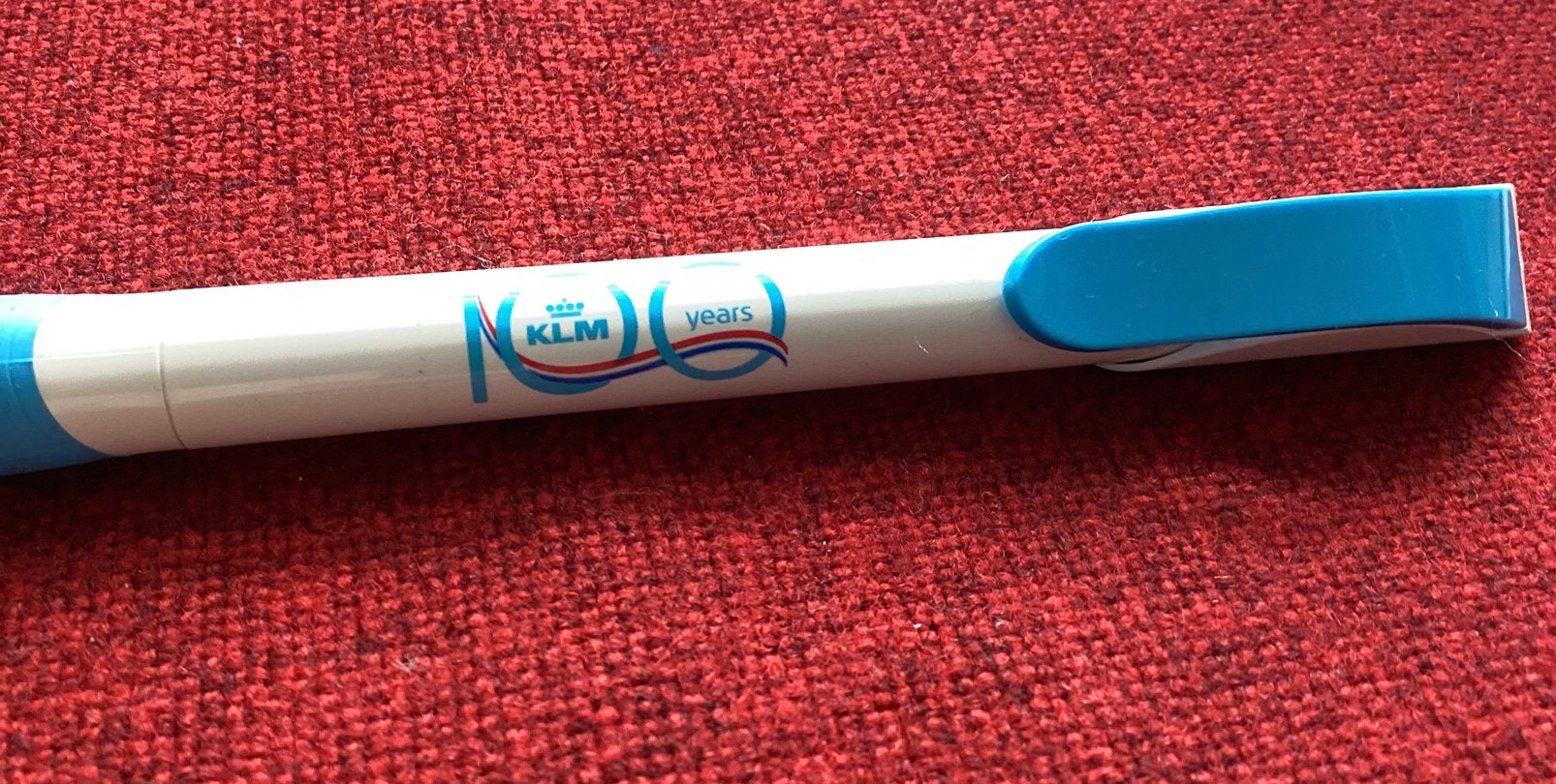 KLM 100 jaar pen - Jubileum editie, Ophalen of Verzenden, Zo goed als nieuw, Overige typen