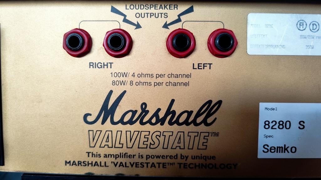 Marshall Valvestate 8280 S Stereo Chorus Gitaarversterker, Ophalen, Gebruikt, Gitaar, 100 watt of meer