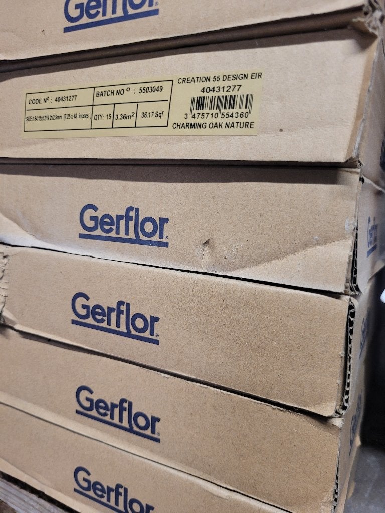 Pvc gerflor plak 6 pakken 20.16 m2, Ophalen, Kunststof, 50 tot 150 cm, Nieuw