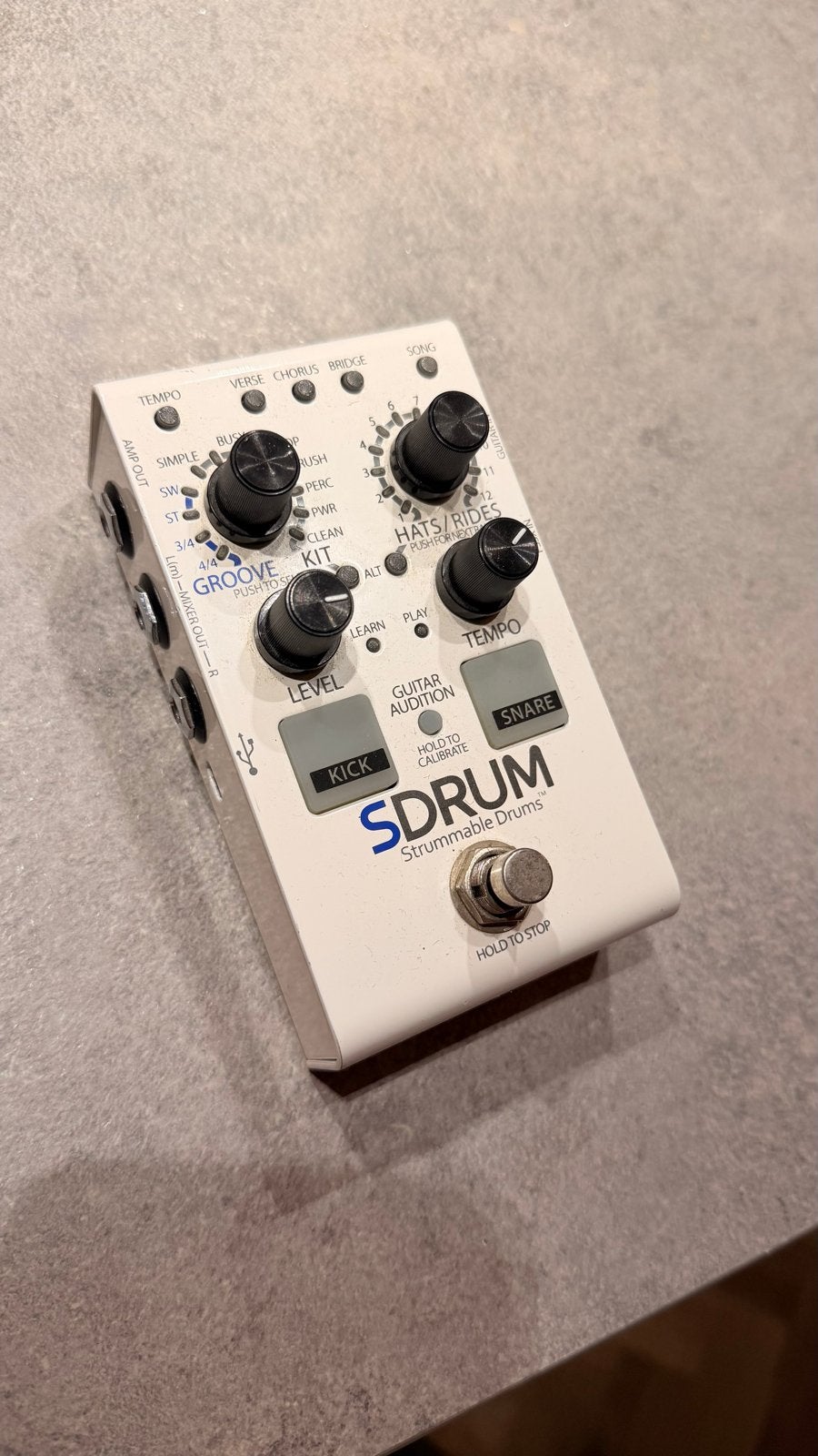 DigiTech SDRUM Strummable Drums drummachine pedaal, Muziek en Instrumenten, Ophalen of Verzenden, Zo goed als nieuw, Overige typen