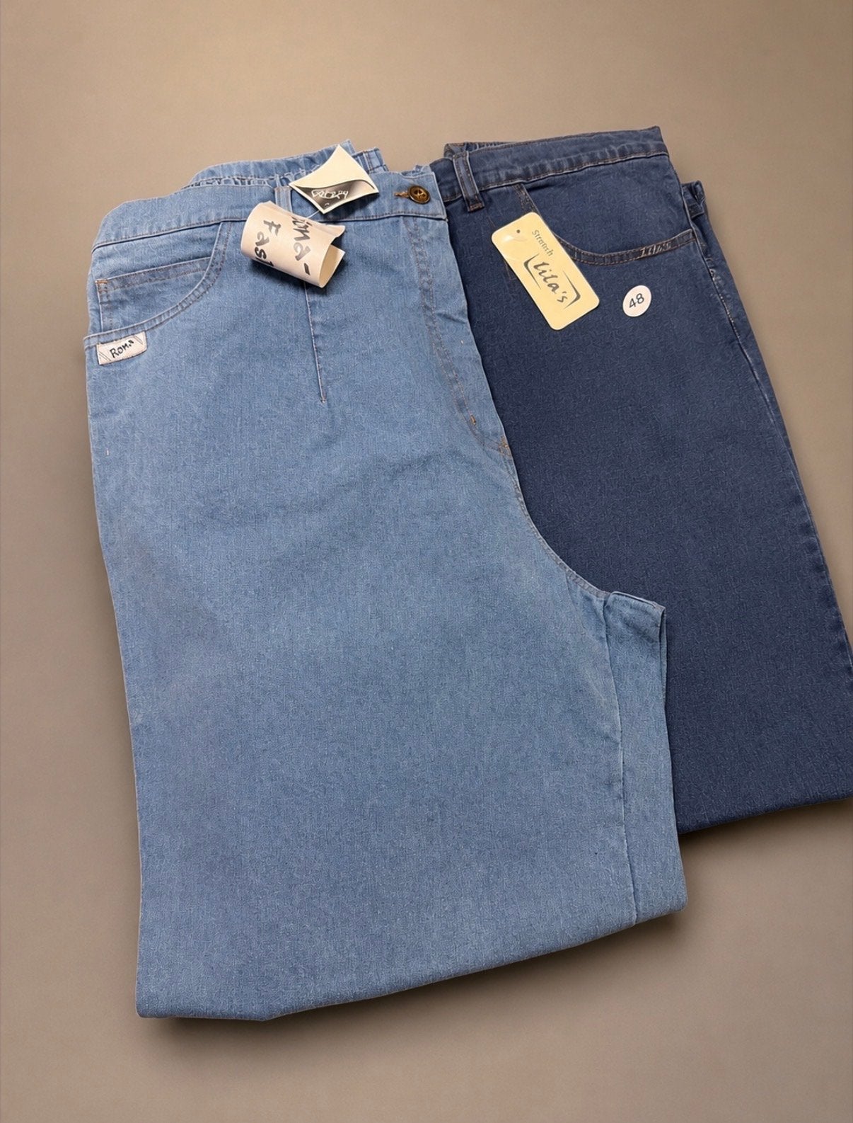 Nieuwe  stretch spijkerbroeken - maten 46 tm 56, Kleding | Dames, Spijkerbroeken en Jeans, Ophalen of Verzenden, Nieuw, Blauw