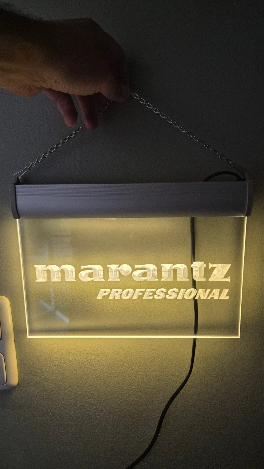 Marantz LED reclamebord / lichtbord – aluminium – 30 x 17 cm, Ophalen of Verzenden, Nieuw