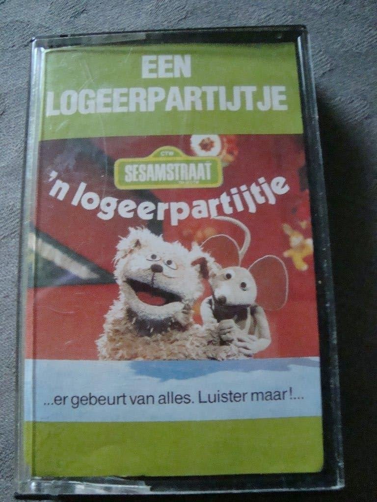 Een logeerpartijtje sesamstraat, Cd's en Dvd's, Kinderen en Jeugd, 1 bandje, Ophalen of Verzenden, Zo goed als nieuw