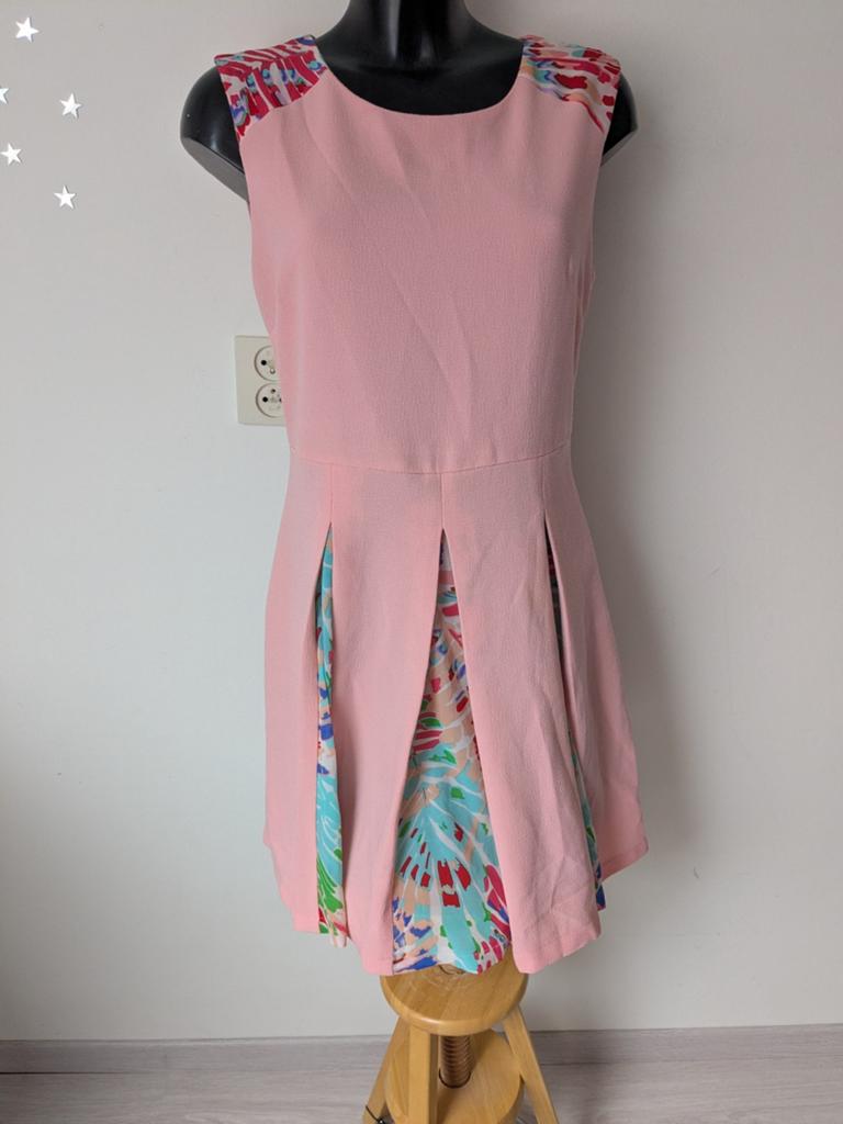 Roze jurk M, Kleding | Dames, Maat 38/40 (M), Roze, Gedragen, Boven de knie