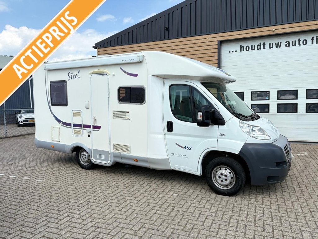 Mc louis steel 6m vast bed en treinzit, Ringverwarming, Fiat, 6 tot 7 meter, Bedrijf