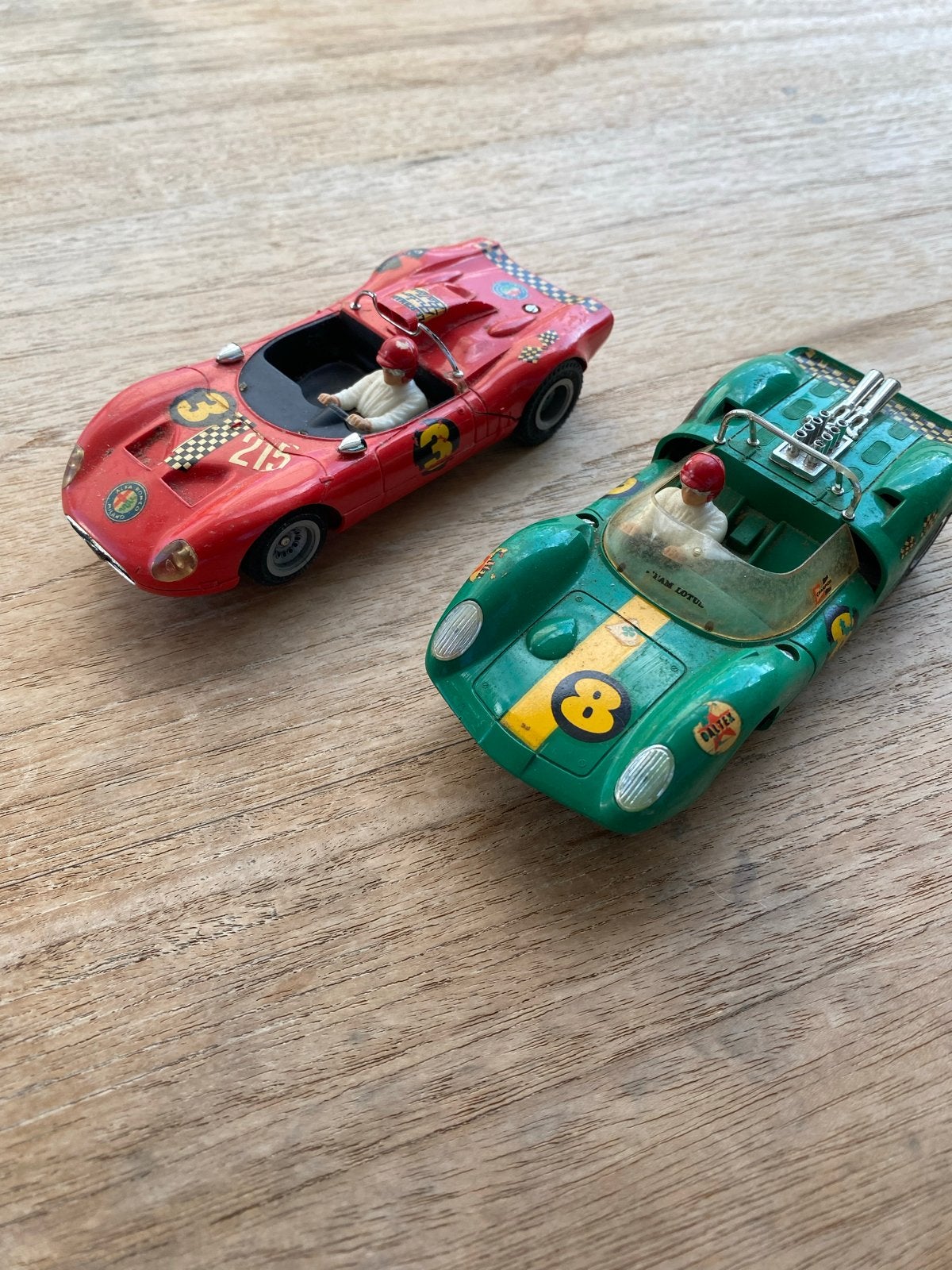 2x Vintage Fleischmann Auto Rally: Alfa Romeo & Lotus, Ophalen, Gebruikt, Jongen of Meisje