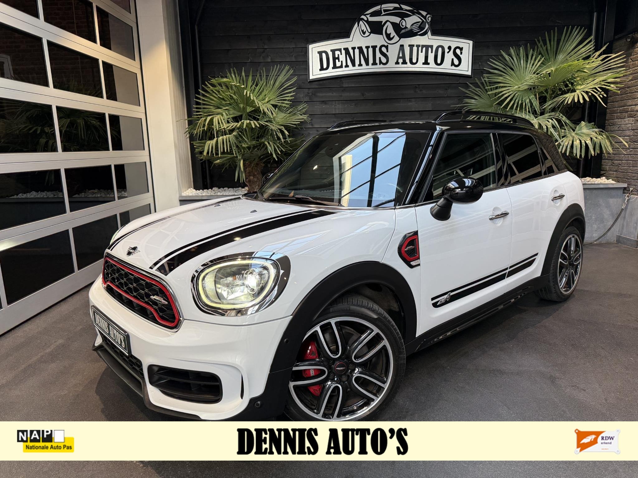 MINI Countryman 2.0 John Cooper Works ALL4 Chili Full Option, Auto's, Automaat, 1998 cc, Wit, Bedrijf