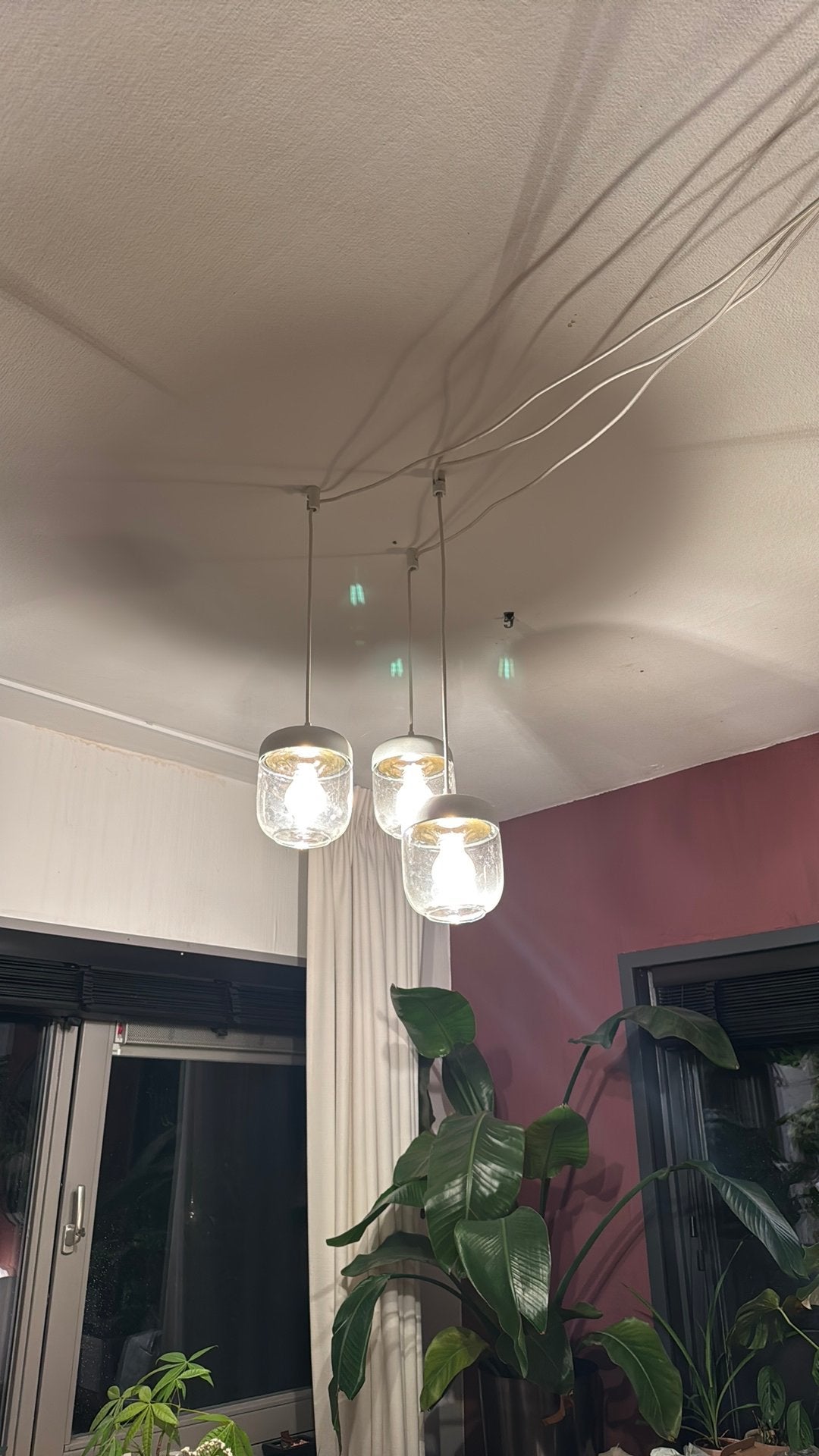 Umage Hanglamp 3-lichts wit Dimbaar, Huis en Inrichting, Ophalen, Nieuw, Glas, E27 (groot)