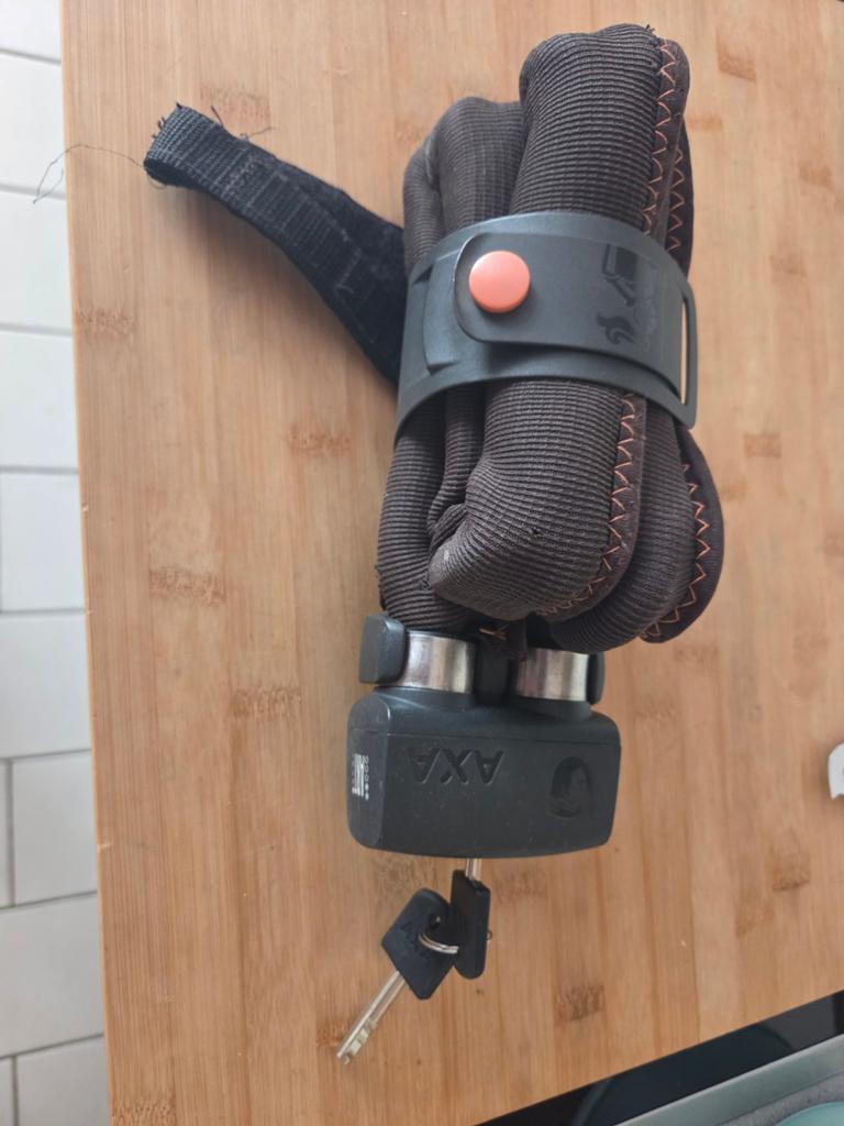 AXA Fietsslot met ART 2 Keurmerk Foldable, Ophalen of Verzenden, Gebruikt, Kettingslot