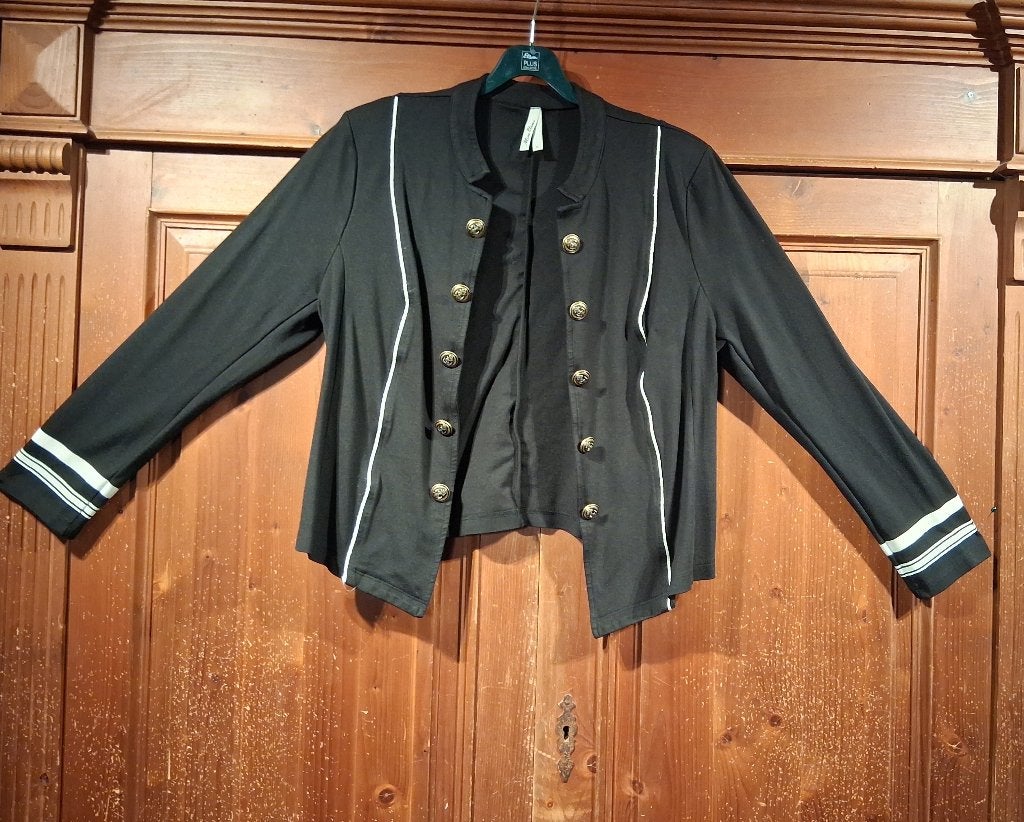Miss Etam military jacket zwart XL, Ophalen of Verzenden, Zo goed als nieuw, Maat 46/48 (XL) of groter, Zwart
