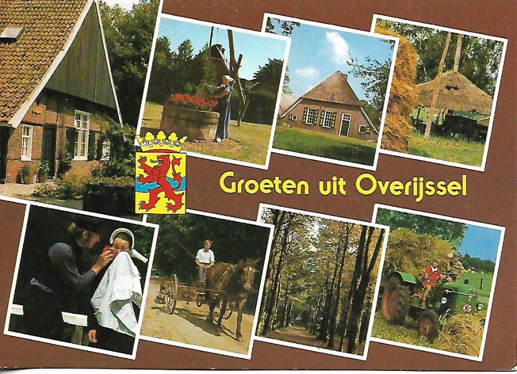 Overijssel- -8-luik., Verzenden, 1960 tot 1980, Gelopen, Overijssel