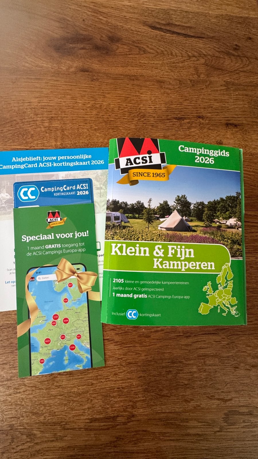 ACSI Camping kortingskaart 2026 + gids, Europa, Nieuw, Ophalen of Verzenden, Campinggids