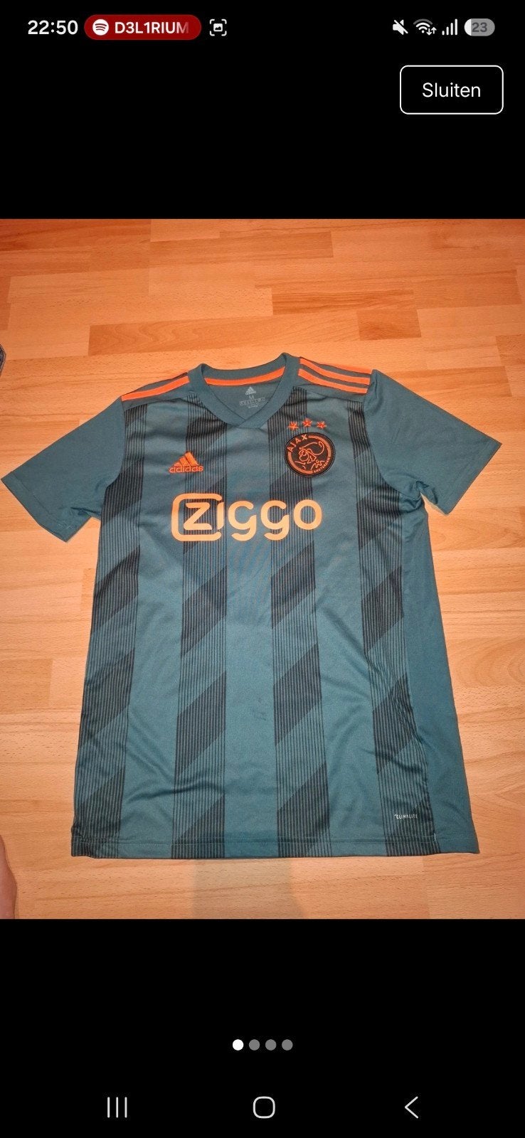 Ajax uitshirt 2020/2021 - Maat M - M VD BOK 10, Maat 48/50 (M), Ophalen of Verzenden, Zo goed als nieuw, Adidas