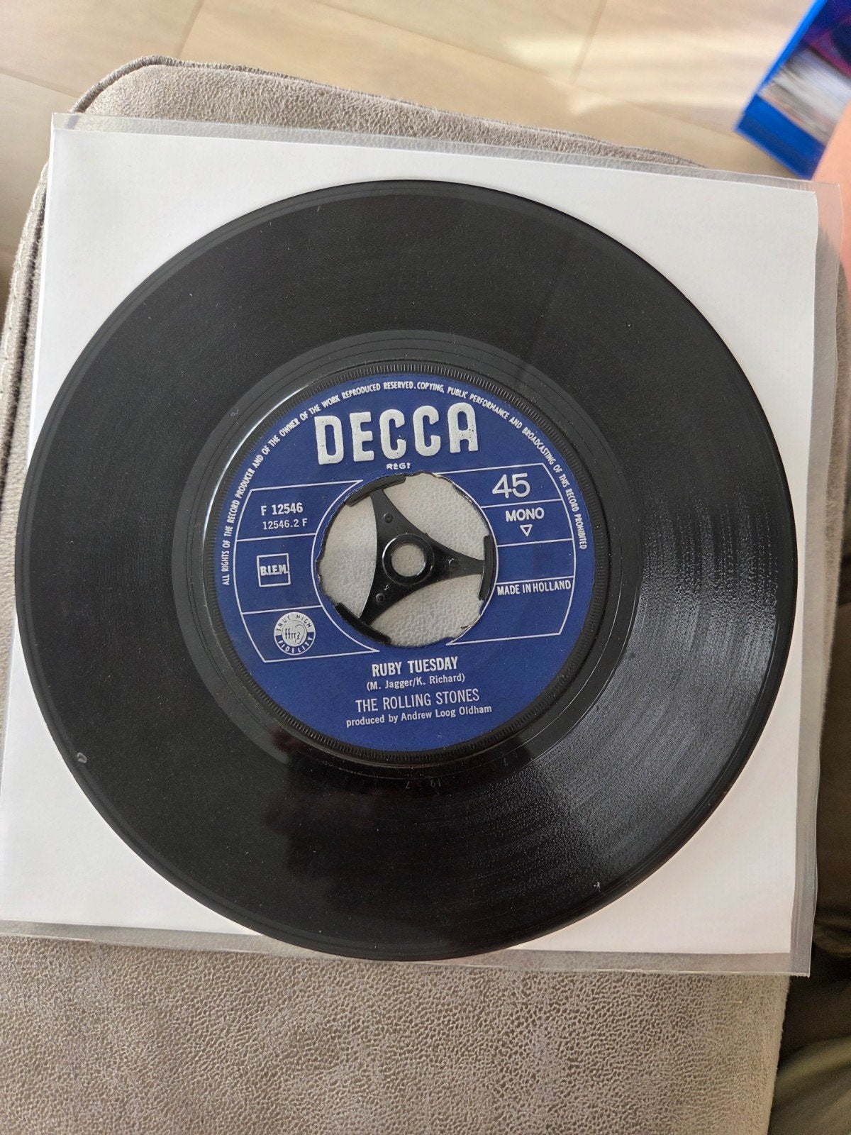 The Rolling Stones - Ruby Tuesday / Let's Spend The Night To, Gebruikt, Originele persing, 7 inch, Ophalen of Verzenden
