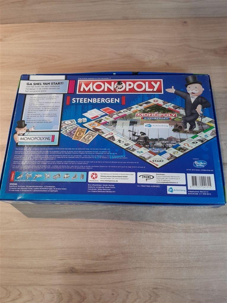 Monopoly Steenbergen - s6235, Hobby en Vrije tijd, Gezelschapsspellen | Bordspellen, Verzenden, Zo goed als nieuw
