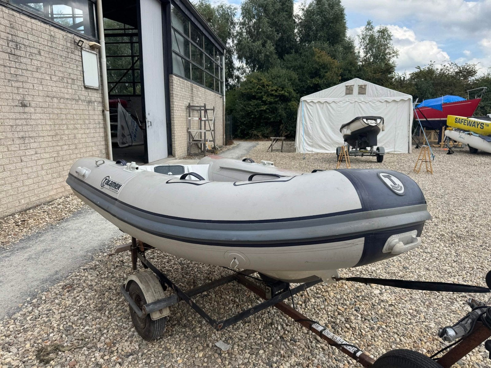 Talamex Silverline 270 aluminium rib | peddels | pomp, Watersport en Boten, Ophalen, Gebruikt, Overige typen