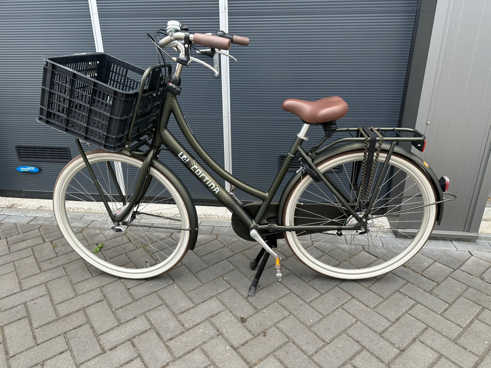 Cortina U4 28 inch 50 cm ND RB 7 V elegance green Erg mooi, Fietsen en Brommers, Ophalen, Aluminium, Zo goed als nieuw, 47 tot 51 cm