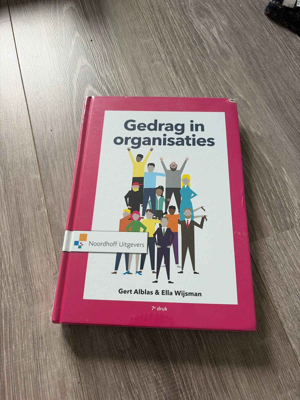 Gedrag in organisaties 7e druk - Gert Alblas & Ella Wijsman, Ophalen of Verzenden, Zo goed als nieuw