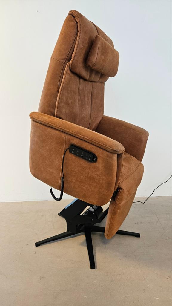 Prominent sta op fauteuil met optie,s bij Zitgemak in joure, 75 tot 100 cm, Ophalen of Verzenden, Zo goed als nieuw, Stof