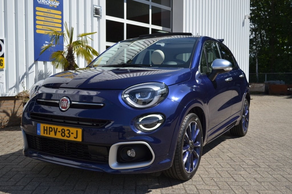 Fiat 500X CABRIO Yacht Club Capri (bj 2022), Keurmerk '100% Onderhouden', Stof, Adaptive Cruise Control, Blauw