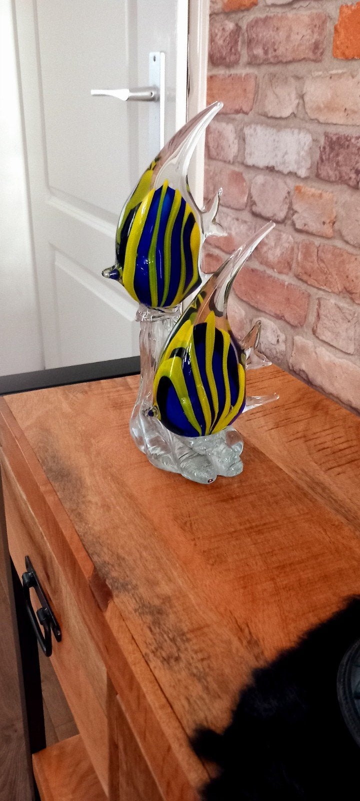 Murano Glas:Grote 31cm Wimpelvissen Beeld♥️SALE VERKOOP♥️, Ophalen of Verzenden, Nieuw, Dier