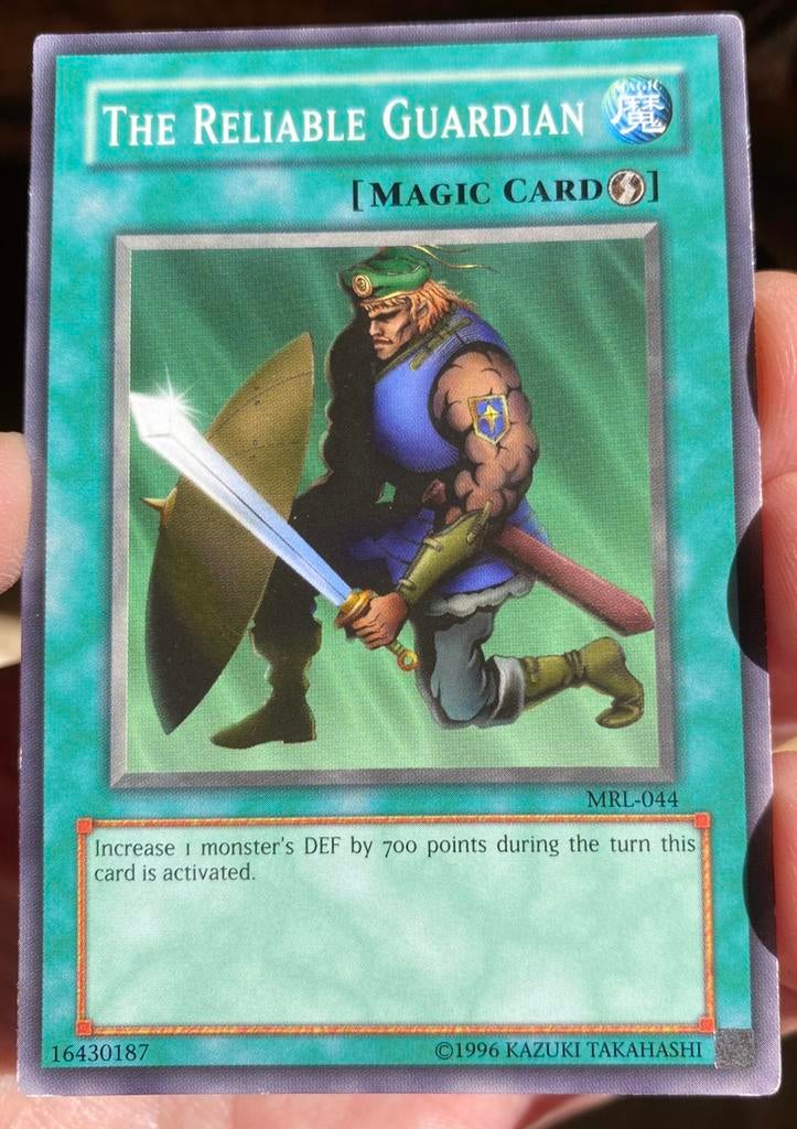 Yu-Gi-Oh! The Reliable Guardian MRL Old US Magic Print !, Ophalen of Verzenden, Gebruikt, Losse kaart