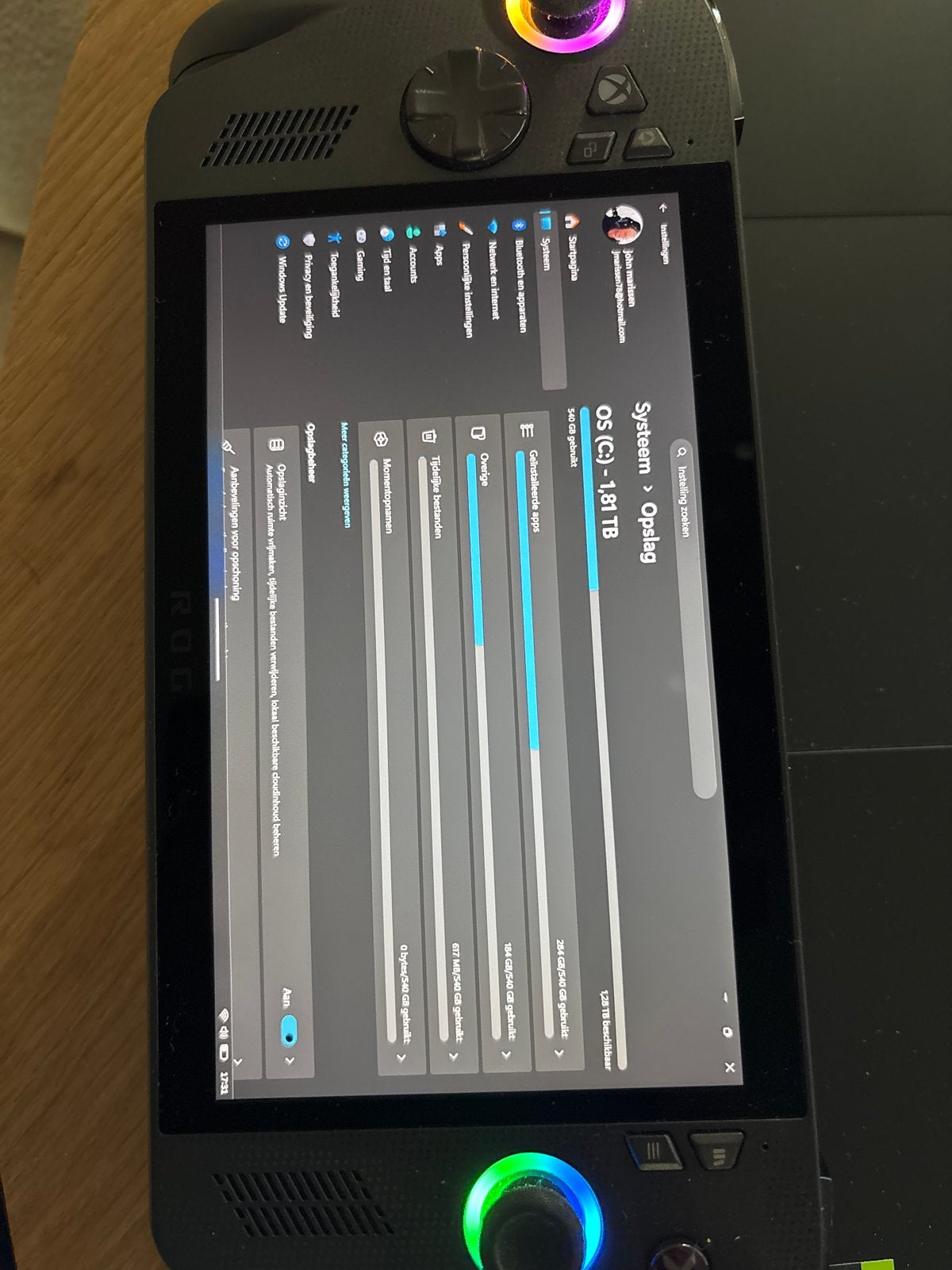 ASUS ROG Ally X met 2 TB opslag, Ophalen of Verzenden, Zo goed als nieuw
