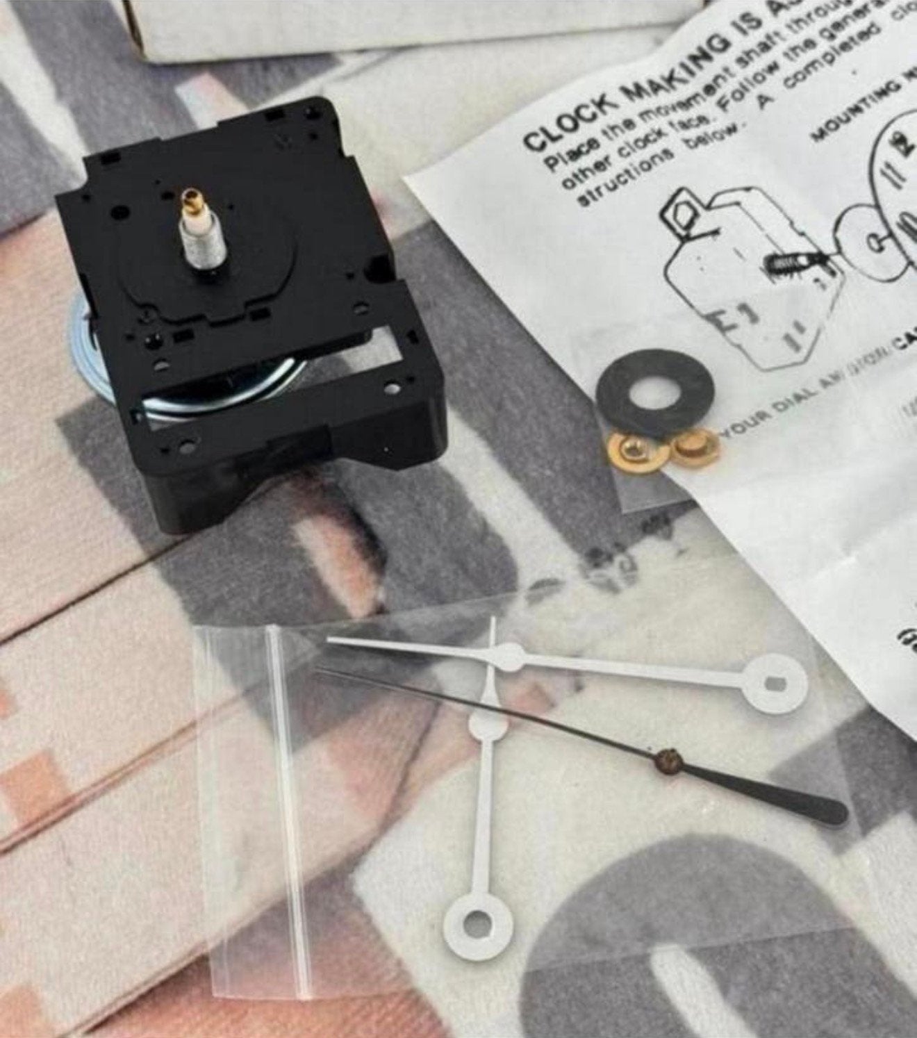 Quartz uurwerk klok reparatie motor vervanings set klokken, Nieuw, Ophalen of Verzenden, H, H