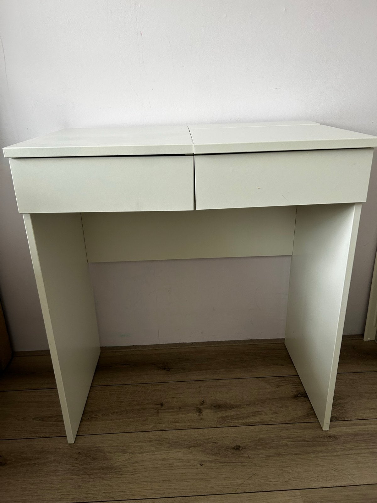 Witte kaptafel met spiegel en opbergruimte ikea brimnes, Ophalen, Gebruikt, 50 tot 100 cm, Minder dan 100 cm