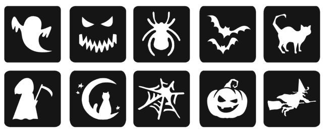 glitter tattoo stencils sjablonen Halloween, Ophalen of Verzenden, Nieuw, Overige typen, Halloween of Griezel