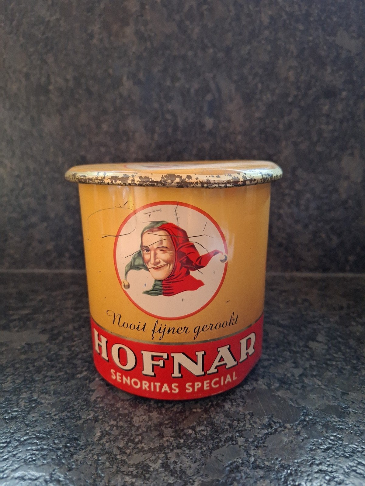 Vintage Hofnar Sigarenfabriek Blik - Valkenswaard Holland, Verzamelen, Blikken, Ophalen of Verzenden, Gebruikt