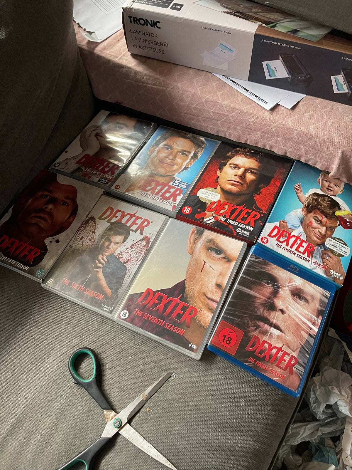Dexter Complete Serie DVD/bluray Box (Seizoen 1-8), Cd's en Dvd's, Vanaf 16 jaar, Misdaad, Nederlands, Ophalen of Verzenden