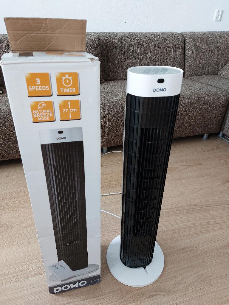 DOMO DO8126 Torenventilator, Witgoed en Apparatuur, Ventilatoren, Zo goed als nieuw, Torenventilator, Ventilator met afstandsbediening