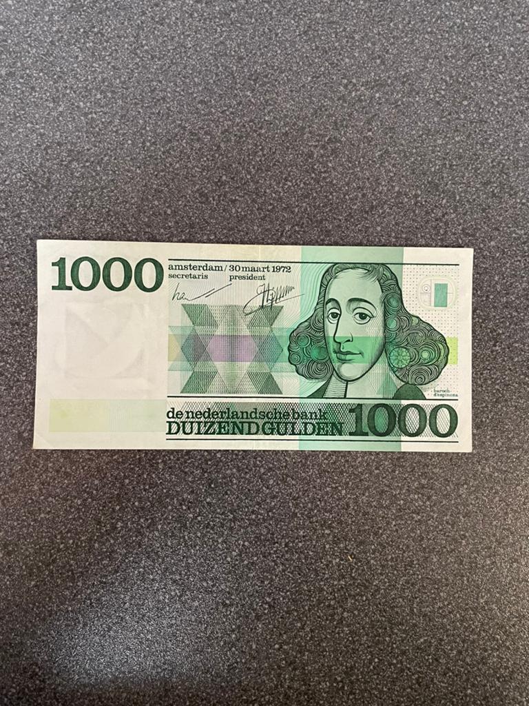 Zeer Mooi biljet van 1000 gulden 1972, Postzegels en Munten, Bankbiljetten | Nederland, Ophalen of Verzenden, 1000 gulden