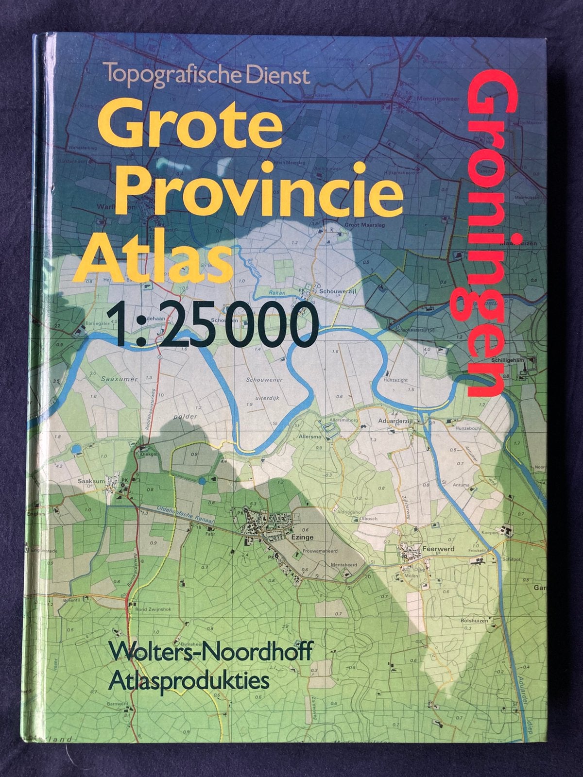 Grote Provincie Atlas Groningen - Als nieuw!, Overige atlassen, Wolters-Noordhoff, Ophalen of Verzenden, Zo goed als nieuw