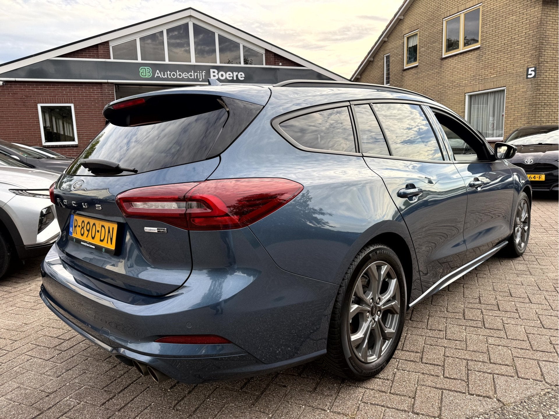 Ford FOCUS Wagon 1.0 EcoBoost Hybrid ST Line Fullmap Navigat, Dealer onderhouden, Stof, Gebruikt, Blauw