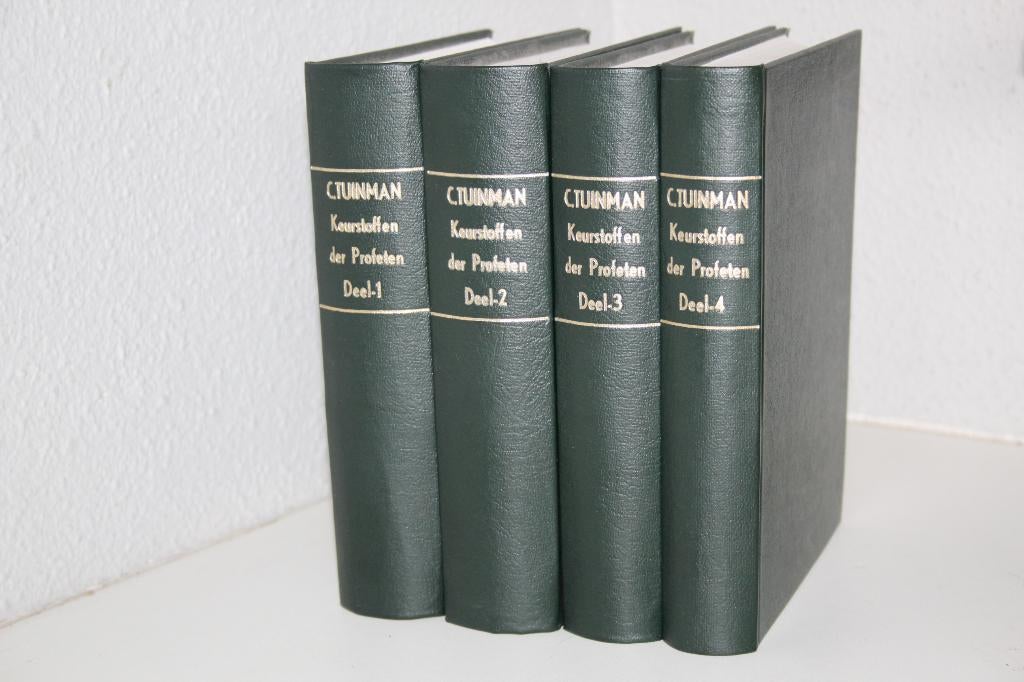Carolus Tuinman - Keurstoffen over de Profeten 4 dl. reprint, Boeken, Ophalen of Verzenden, Gelezen, Christendom | Protestants