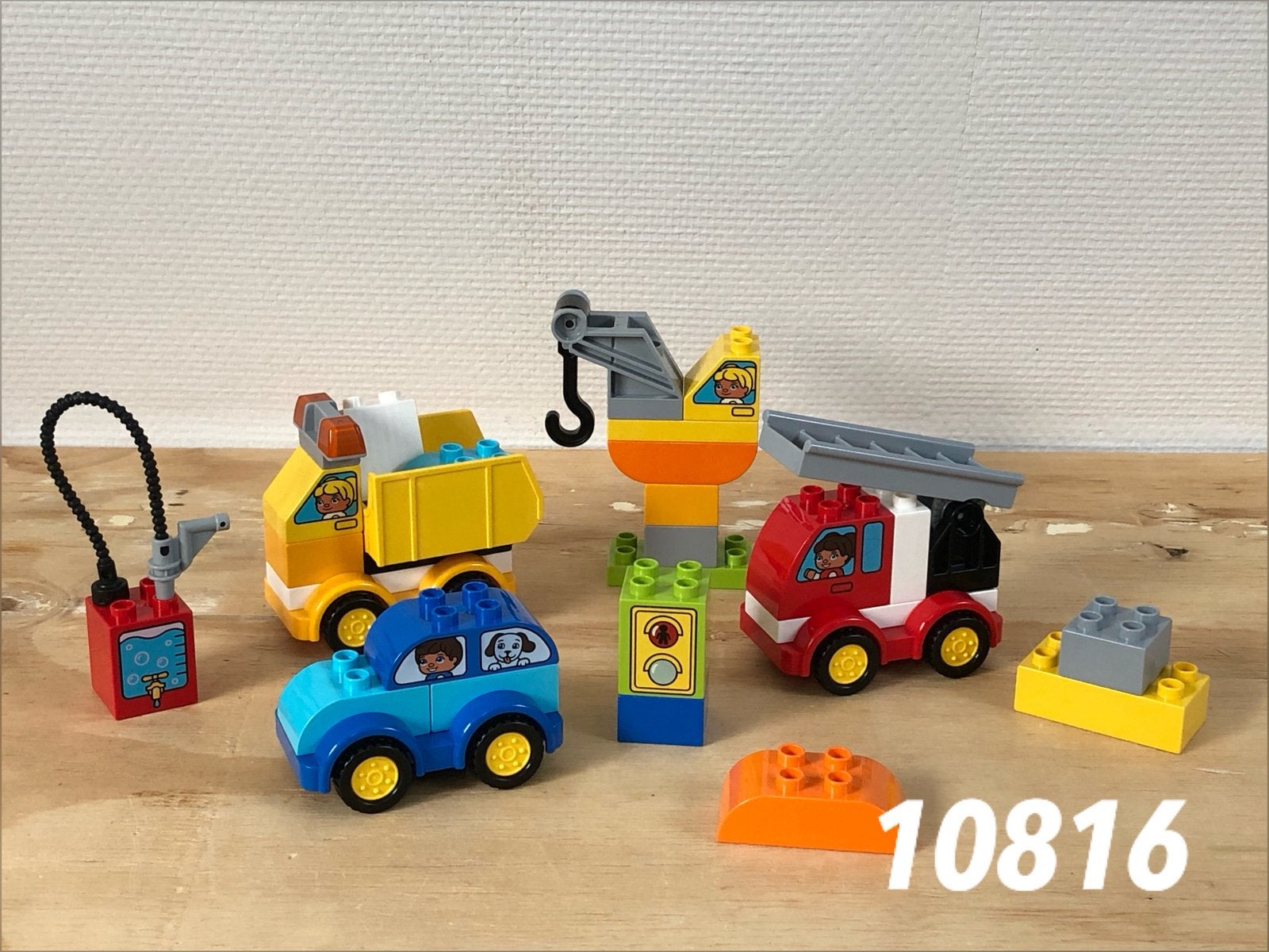 Duplo mijn eerste wagens en trucks 10816 (compleet) 4, Ophalen of Verzenden, Zo goed als nieuw, Complete set, Duplo