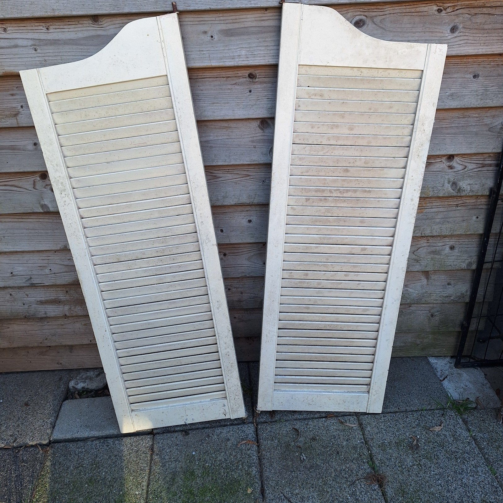 Louvre deuren - Set van twee, Gebruikt, Minder dan 80 cm, Binnendeur, Minder dan 200 cm