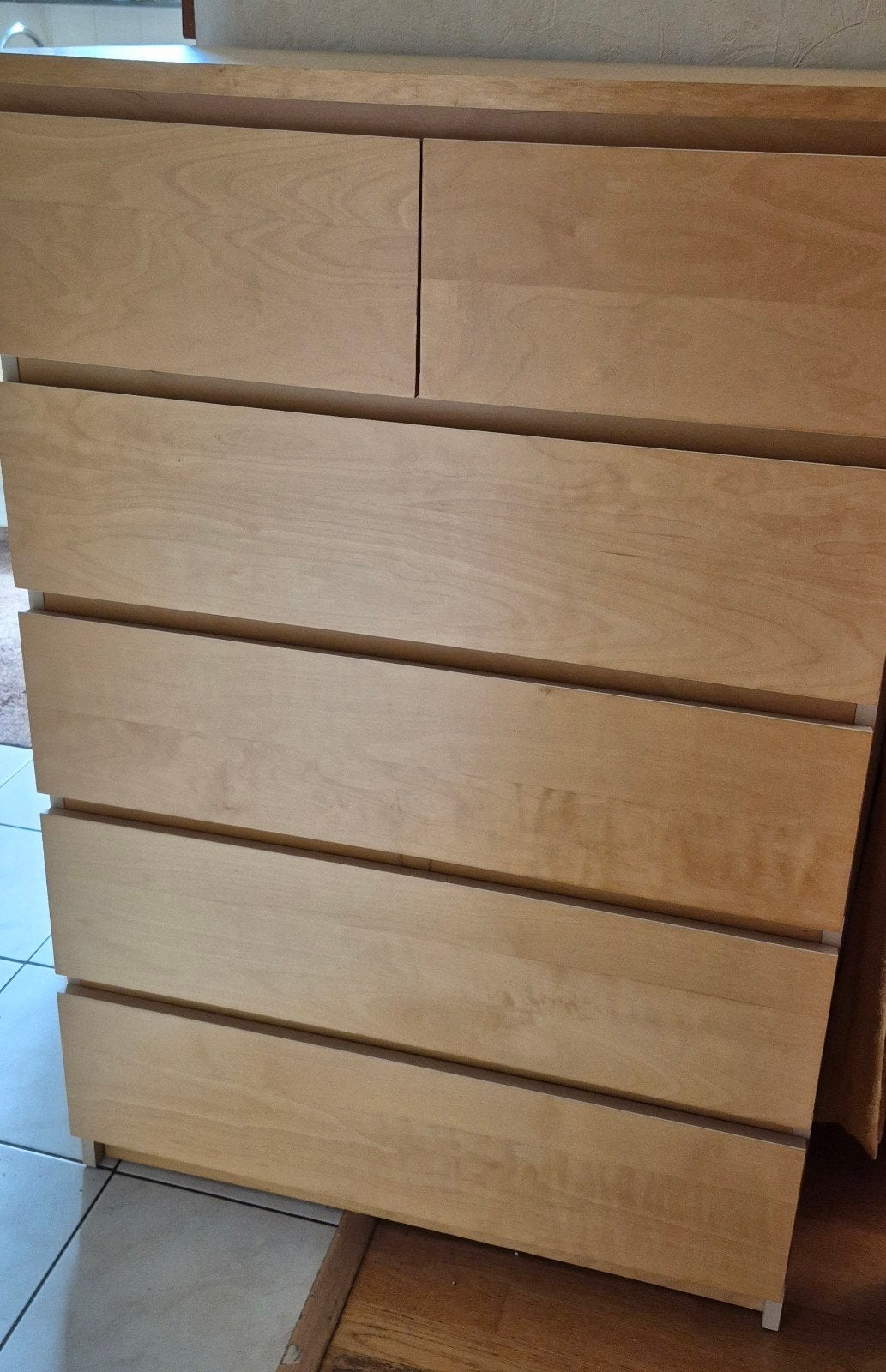 IKEA Malm ladekast met 6 laden - Gebruikt, prima staat, Huis en Inrichting, Kasten | Ladekasten, Ophalen, Gebruikt, 5 laden of meer